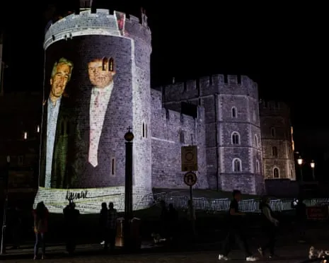 Four Arrested Following Pictures of Trump and Jeffrey Epstein Shown on Windsor Castle